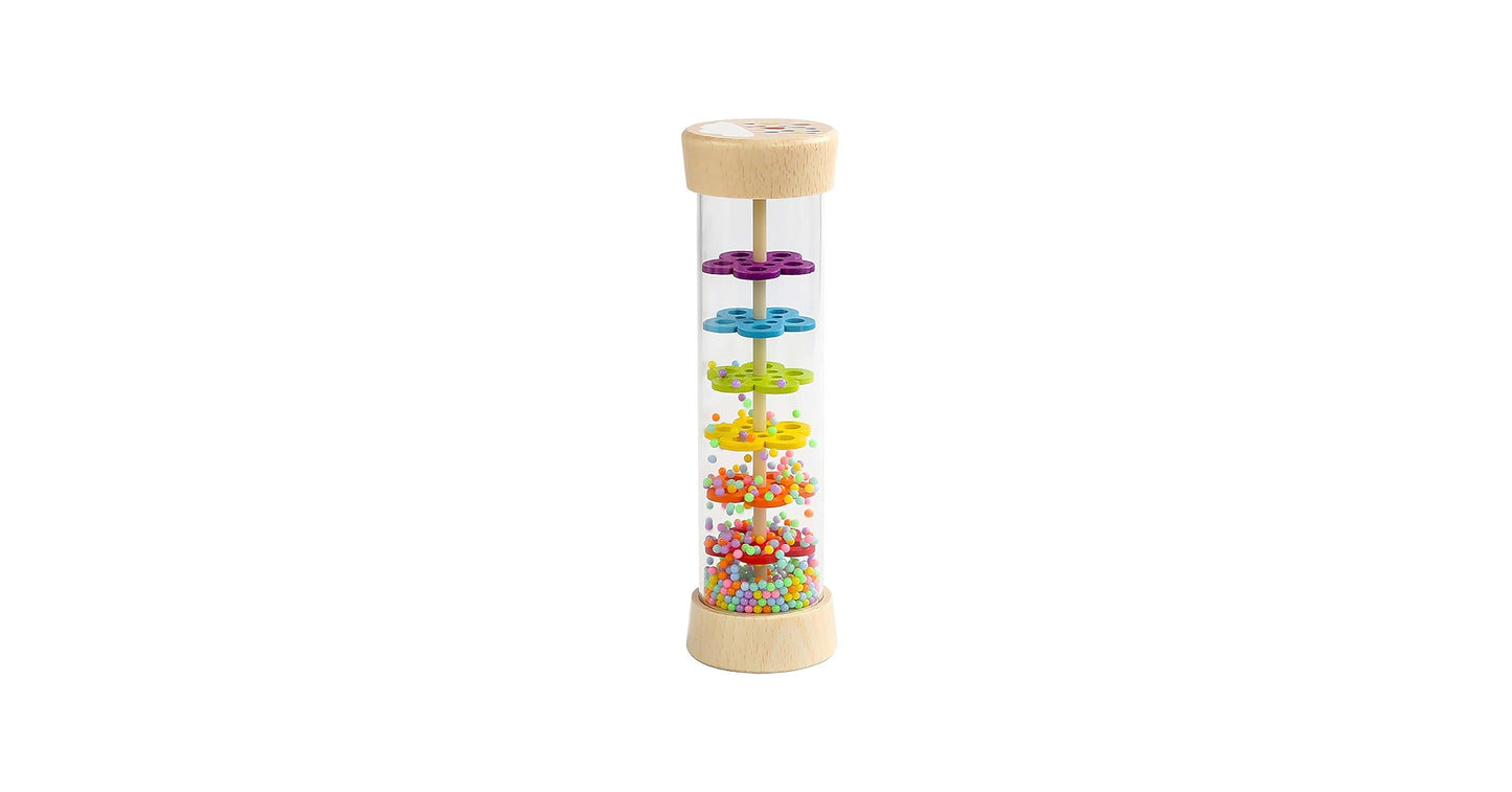 Wooden Rainfall Rattle Toy