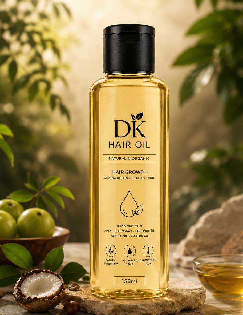 DK Hair Oil – Natural & Organic Hair Growth Oil
