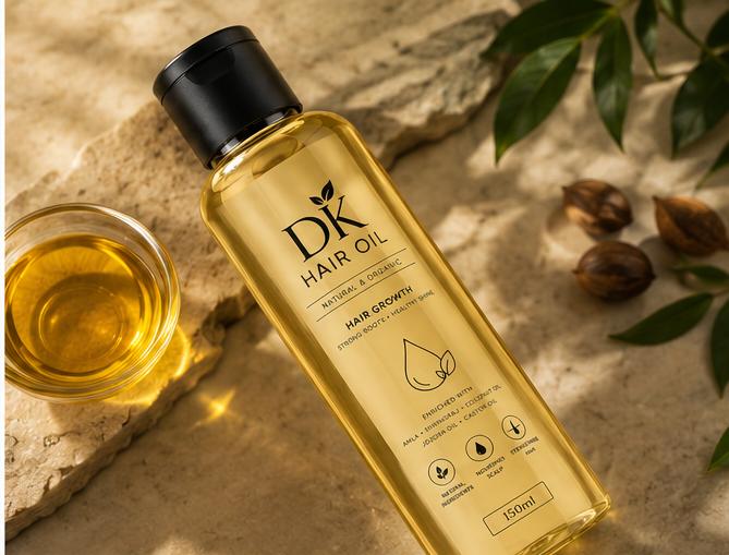DK Hair Oil – Natural & Organic Hair Growth Oil
