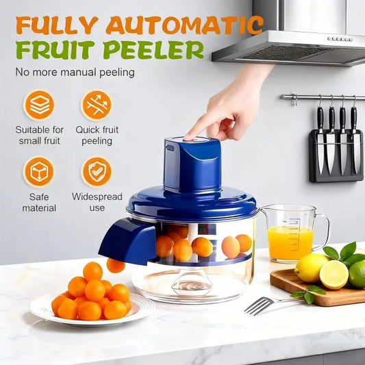 5-Blade Automatic Fruit Peeler & Garlic Peeler Machine – Multifunction Kitchen Tool